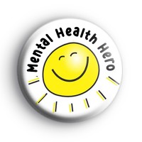 Mental Health Hero Sun Badge