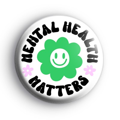 Mental Health Button Badge
