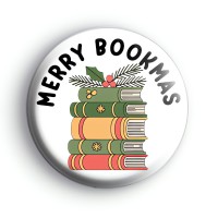 Merry Bookmas Badge Button Badges