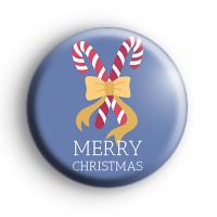 Merry Christmas Candy Cane Badge