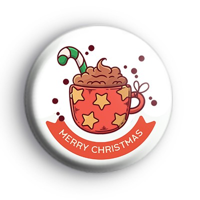 Merry Christmas Hot Chocolate Badge