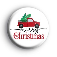 Retro Cosy Vibes Merry Christmas Badge