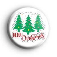 Merry Christmas Tree Trio Badge