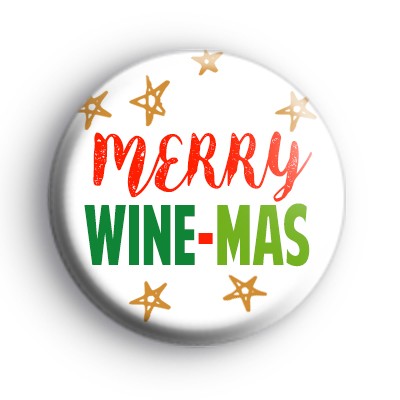 Merry Wine-Mas Christmas Badge