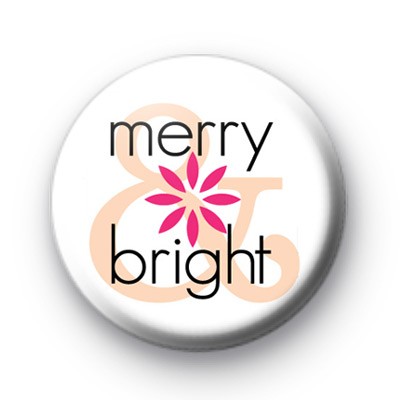 Merry & Bright Christmas Badge