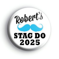 Custom Stag Do Moustache Badge