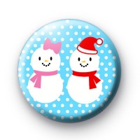 Mr and Mrs Snowman Badges