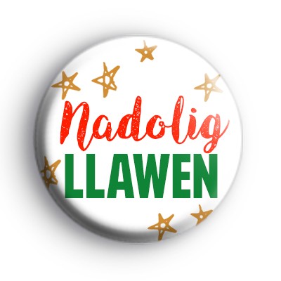 Nadolig Llawen Badge