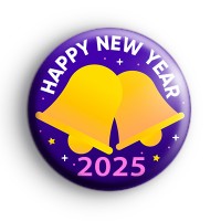 Purple Happy New Year 2025 Badge