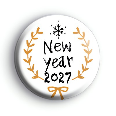 Gold New Year 2027 Badge