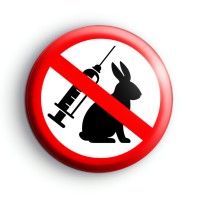 Anti Animal Testing Button Badge