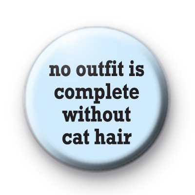 Cat Hair Button Badge