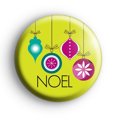 Noel Xmas Baubles badge
