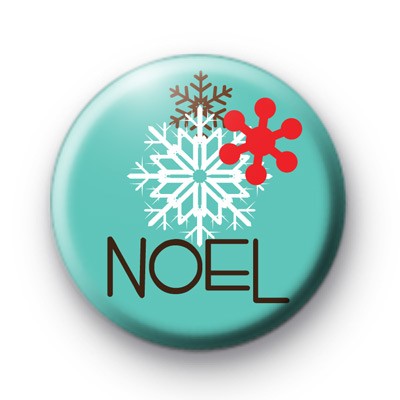Noel Snowflake Button Badges