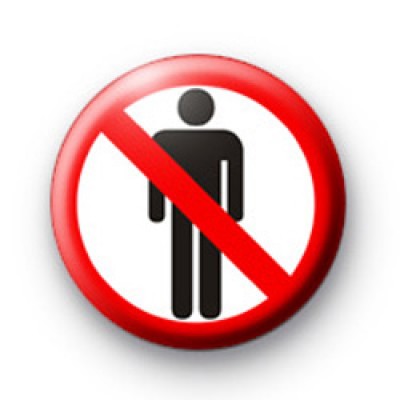 No Men Allowed Badge