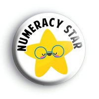 Numeracy Star Badge Button Badges