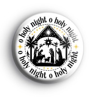 Oh Holy Night Traditional Christmas Badge Button Badges