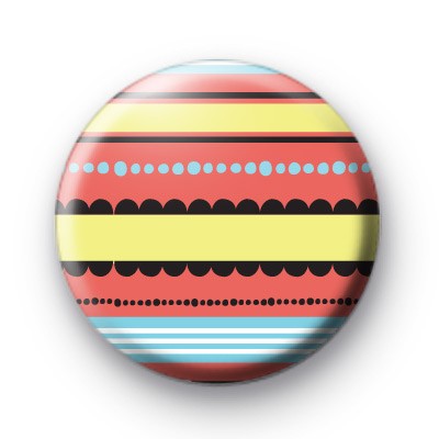 Orange and Lemon Pattern Badge