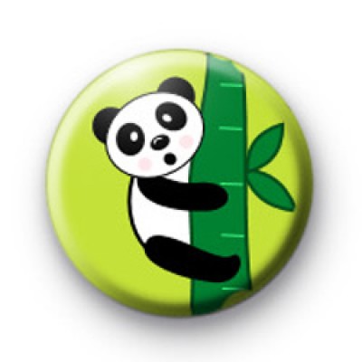 Panda Bamboo Button Badges