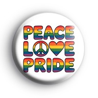 Peace Love Pride Badge