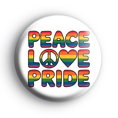 Peace Love Pride Badge