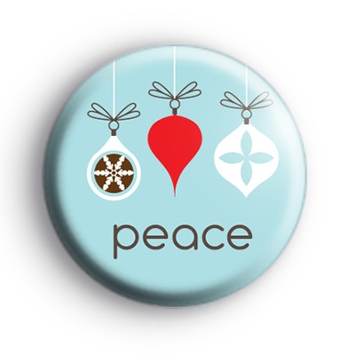 Peace Baubles Badge