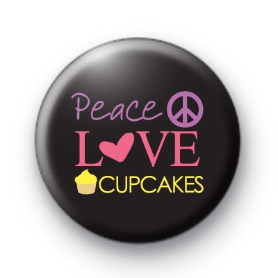 Peace Love Cupcakes Badges