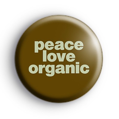 Peace Love Organic Badge