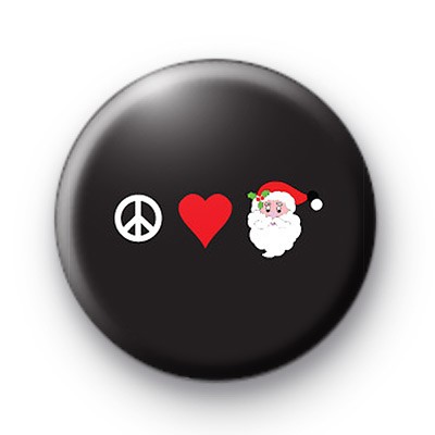 Peace Love Santa Badges