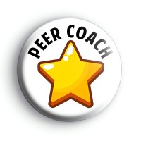 Peer Coach Star Badge Button Badges