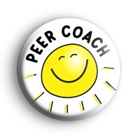 Peer Coach Sunshine Badge Button Badges