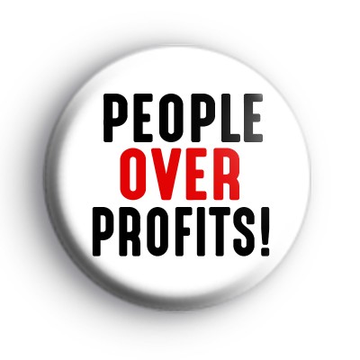 People Over Profits Badge