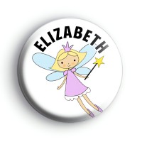 Personalised Pink Fairy Name Badge