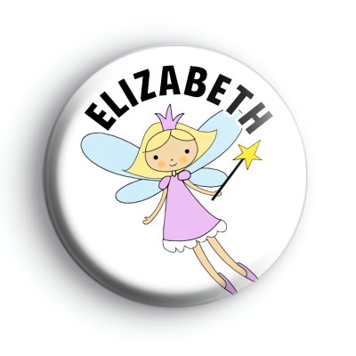 Personalised Pink Fairy Name Badge
