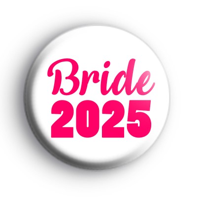 Pink Bubblegum Bride 2025 Badge