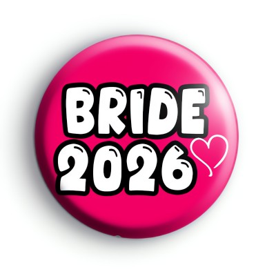 Bright Pink Bride 2026 Badges