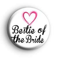 Pink Hearts Bestie of the Bride Badge