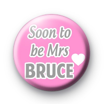 Pink and Grey Soon To Be Mrs badge