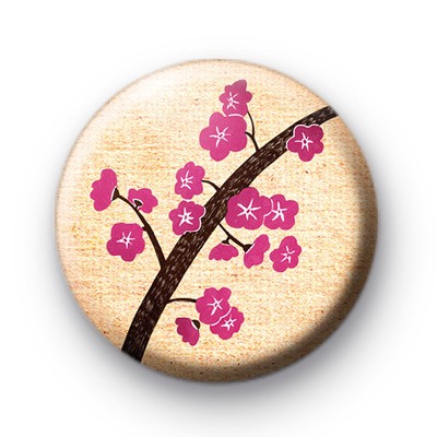 Pink Kawaii Cherry Blossom Badges