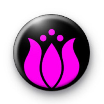 Pink Flower 2 badges