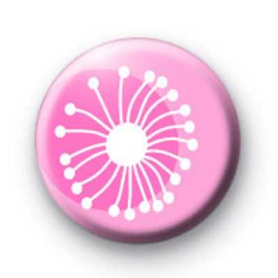 Pink Pop Flower Badge