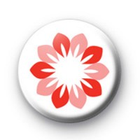 Pink Petal Flower Button Badges