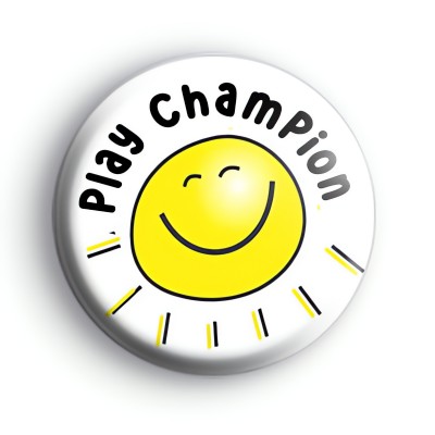 Play Champion Smiley Sun Badge