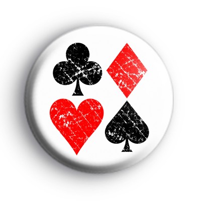 Playing Card Suits Badge
