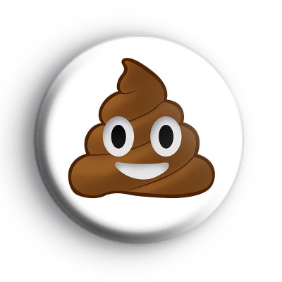 Poop Poo Emoji Badge