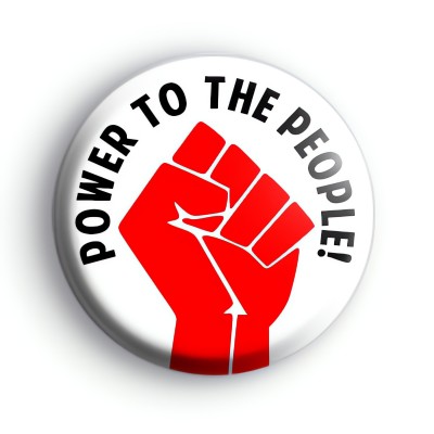 Power To The People Badge