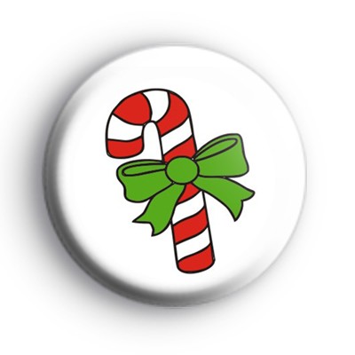 Cute Candy Cane Badge