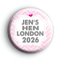 Cute Pink Hen Party Badge
