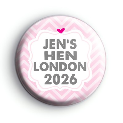 Cute Pink Hen Party Badge