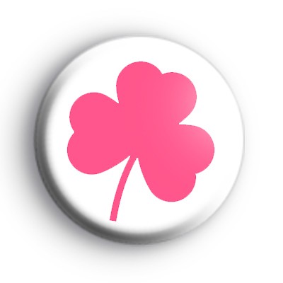 Pink Shamrock Badge